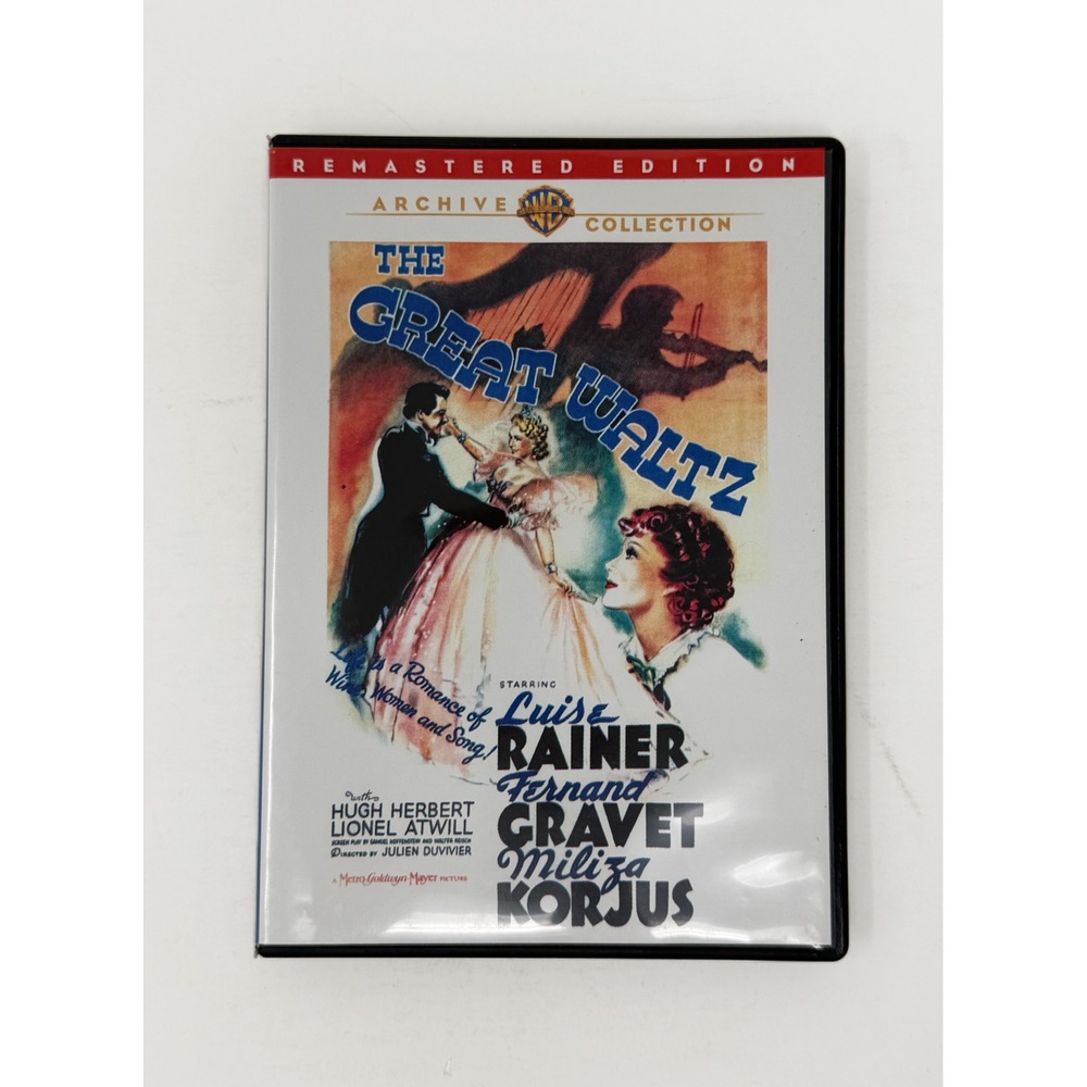 The Great Waltz DVD Warner Archive Remastered Luise Rainer Musical 1938 MGM